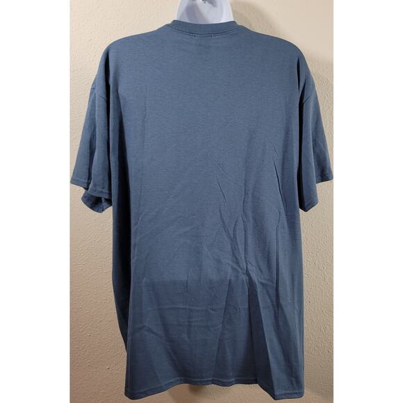 Gildan Blue San Diego California 1850 Graphic Shirt Large Lightweight Stretchy - Picture 2 of 5